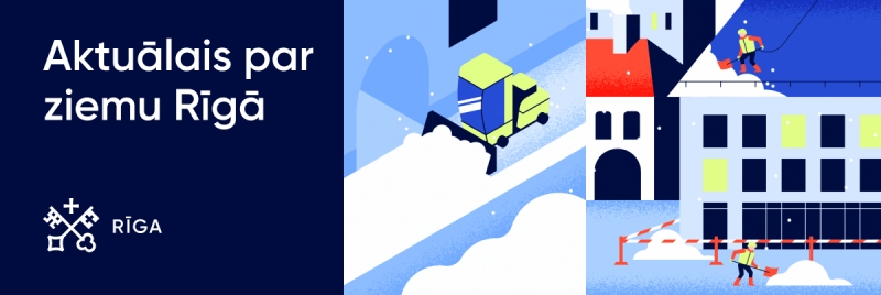 Baneris Aktuālais par ziemu Rīgā