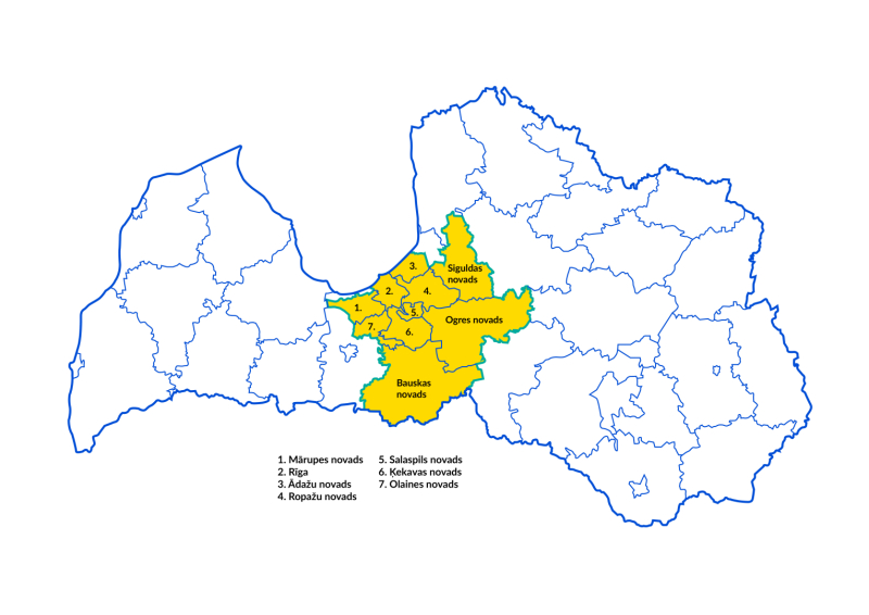 Latvijas karte