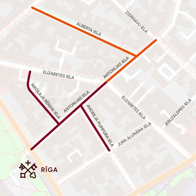 Satiksmes ierobežojumu karte