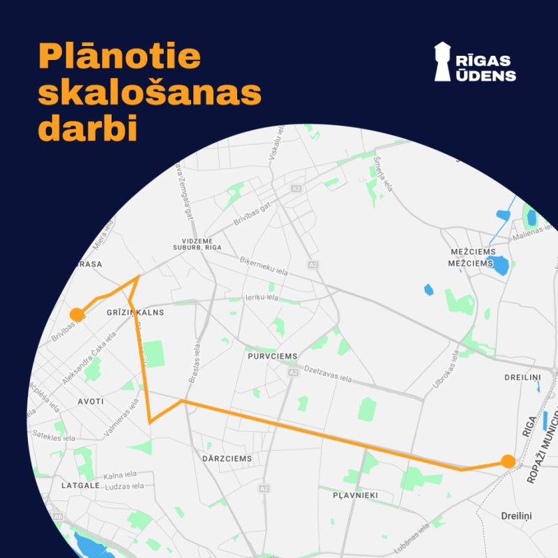Plānoto ūdens skalošanas darbu karte