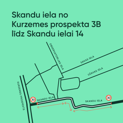 Skandu ielas ielas posms