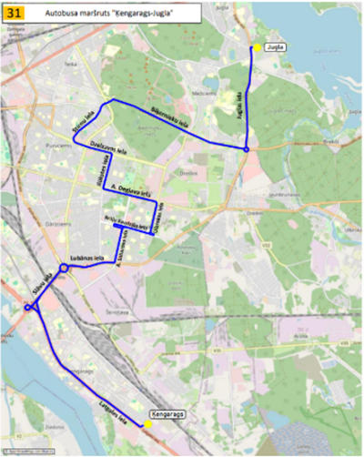31. autobusa maršruts