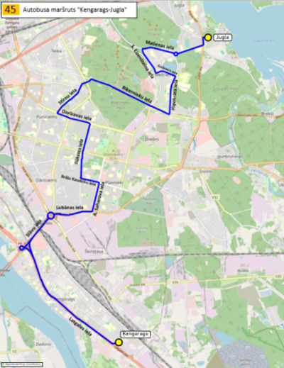 45. autobusa maršruts
