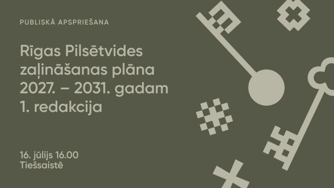 Pilsētas zaļināšanas plāna apspriešana