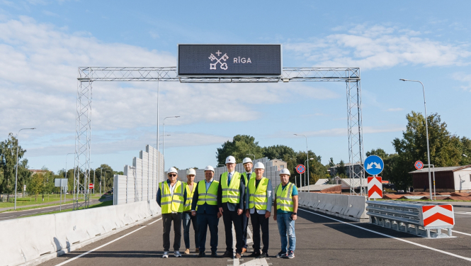 Rīgas domes vadība uz Austrumu maģistrāles