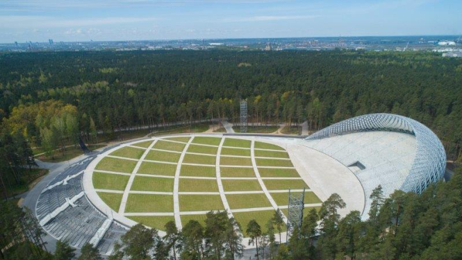 Mežaparka estrāde skats no augšas