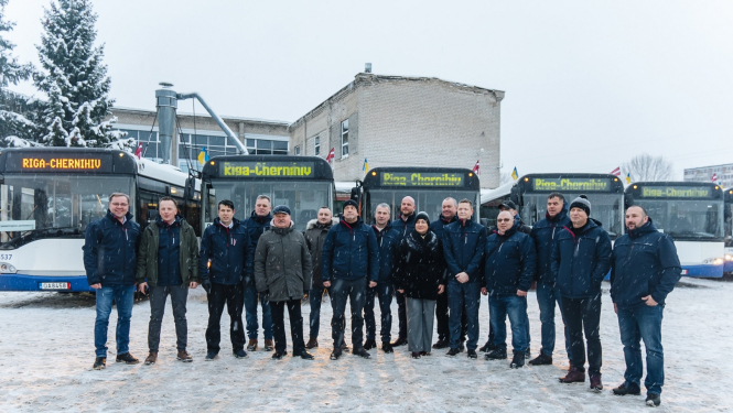 Rīgas satiksmes šoferi un autobusi dosies uz Ukrainu