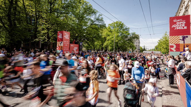 Rimi Rīgas maratina DPD jūdzes starts