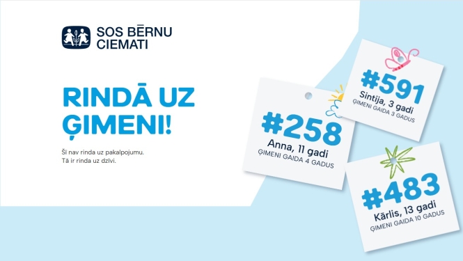 Vizuālis Rindā uz ģimeni