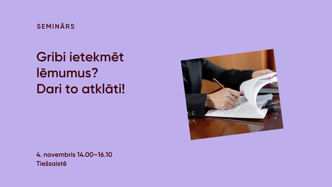 Semināra vizuālis ar nosaukumu