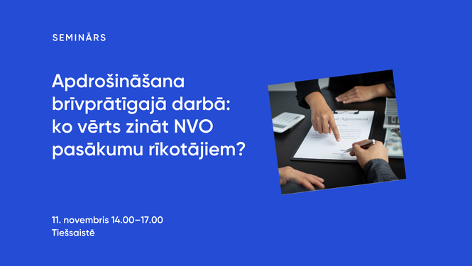 Semināra vizuālis ar nosaukumu