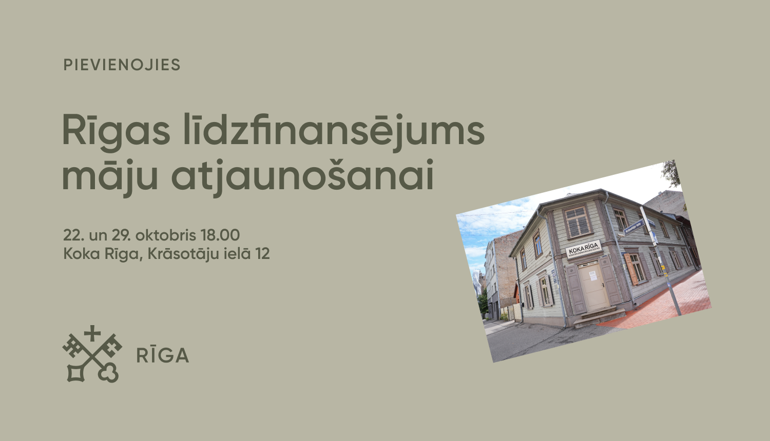 Vizuālis par semināru Rīgas līdzfinansējuma māju atjaunošanai