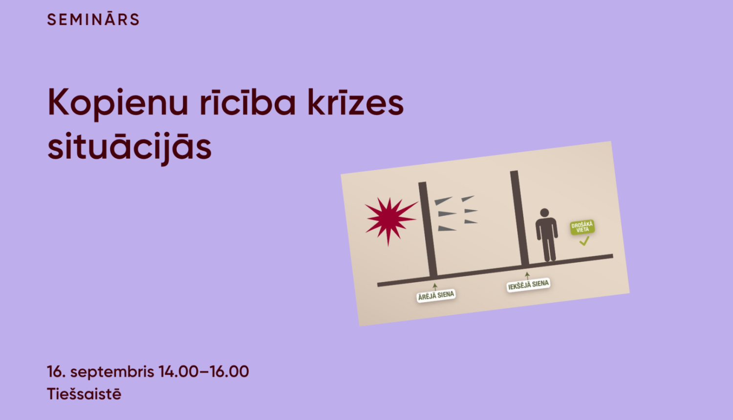 Semināra vizuālisKopienu rīcība krīzes situācijās
