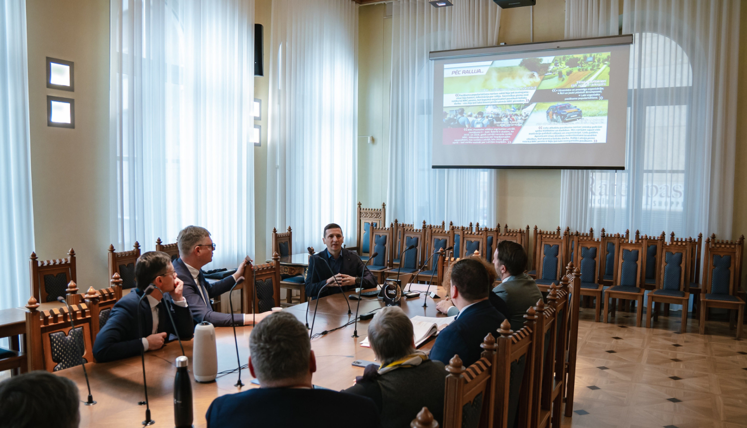 Rīgas domē viesojās “RA Events” direktors Raimonds Strokšs