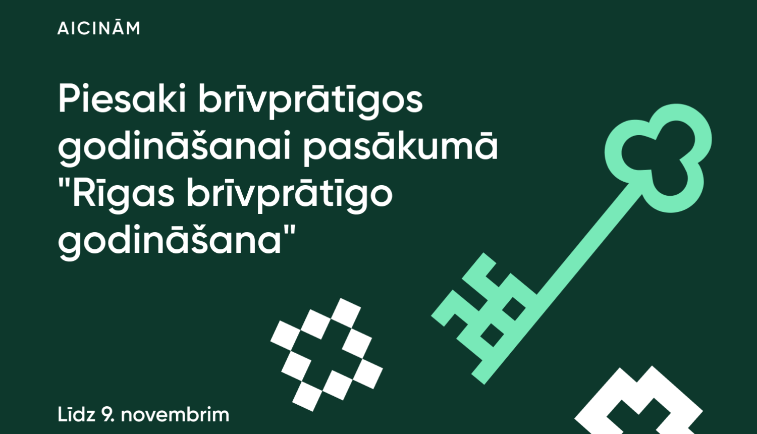 Brīvprātīgo godināšanas pasākuma vizuālis