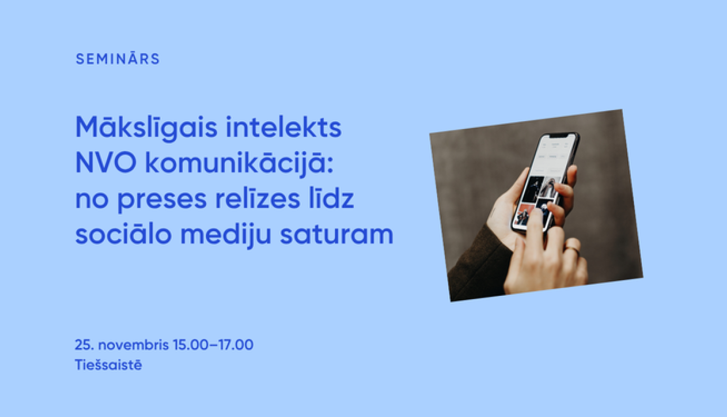 Semināra vizuālis ar nosaukumu