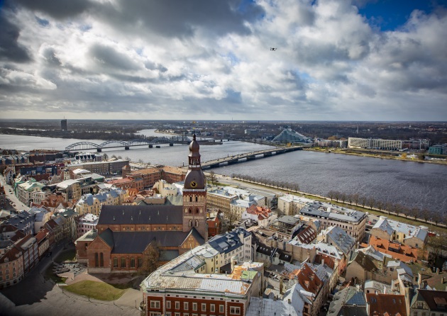 Rīgas skats no Jēkaba baznīcas torņa