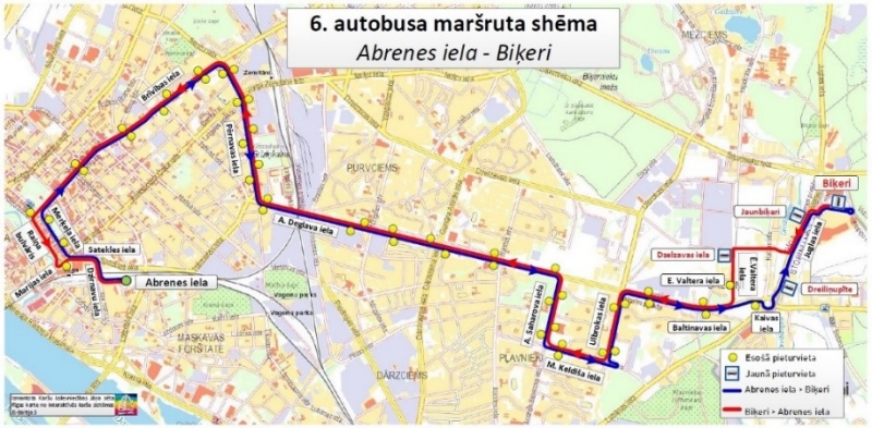 6.autobusa maršruta shēma