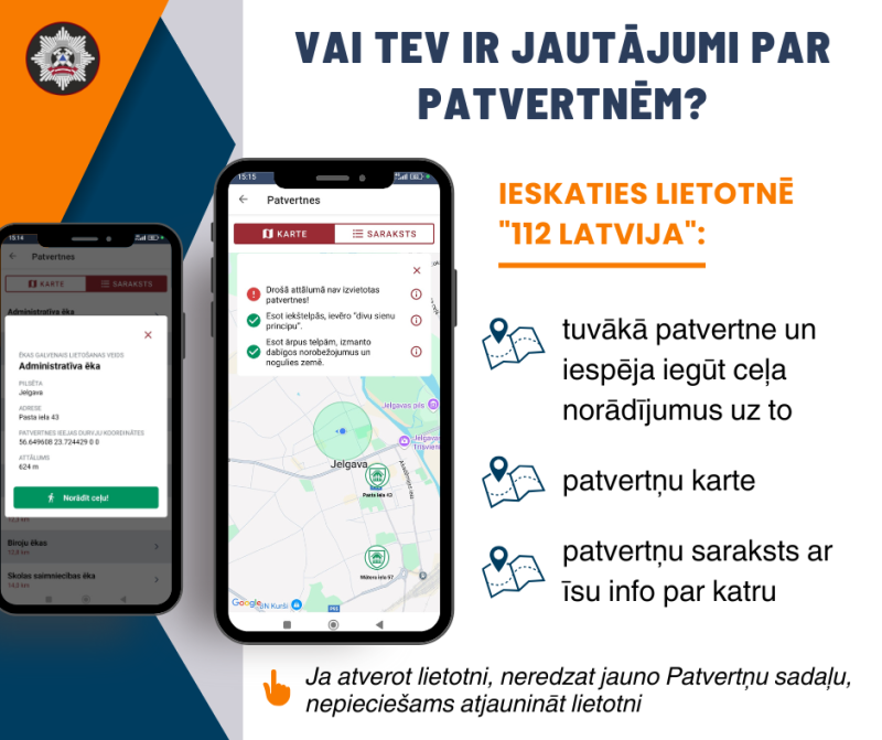 Vizuālis par lietotni 112