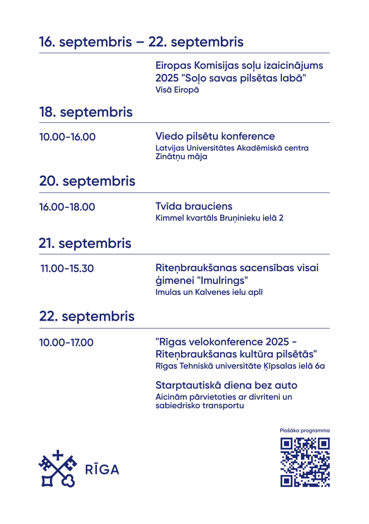 Mobilitātes nedēļas programma