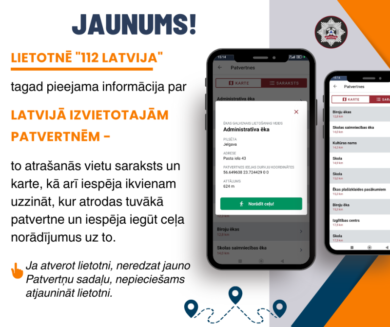 Vizuālis par lietotni 112