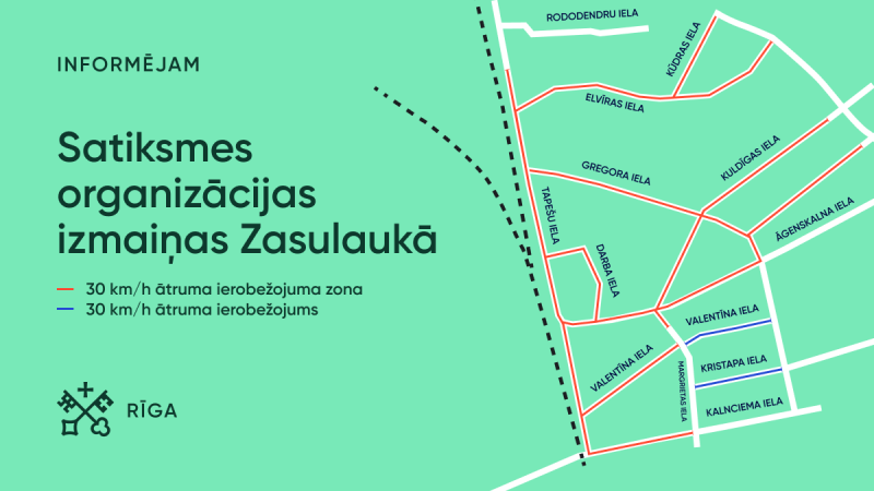 Satiksmes organizācijas izmaiņas Zasulaukā