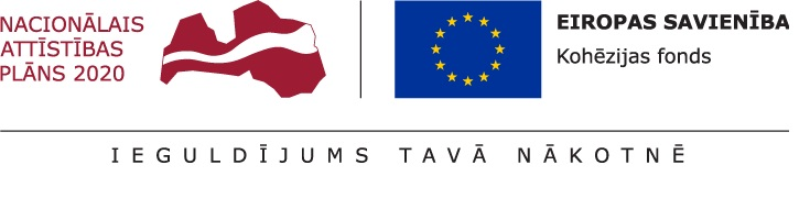 Logotips Eiropas kohezijas fonds