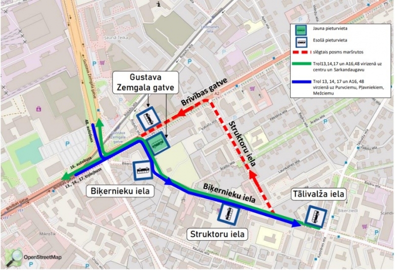 Izmaiņas sabiedriskā transporta maršrutos no 23.augusta