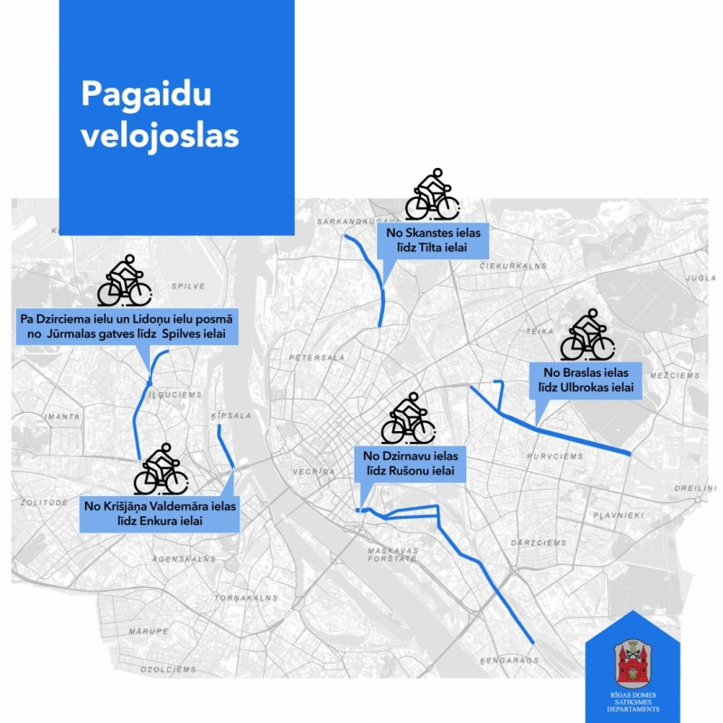 Pagaidu velojoslas