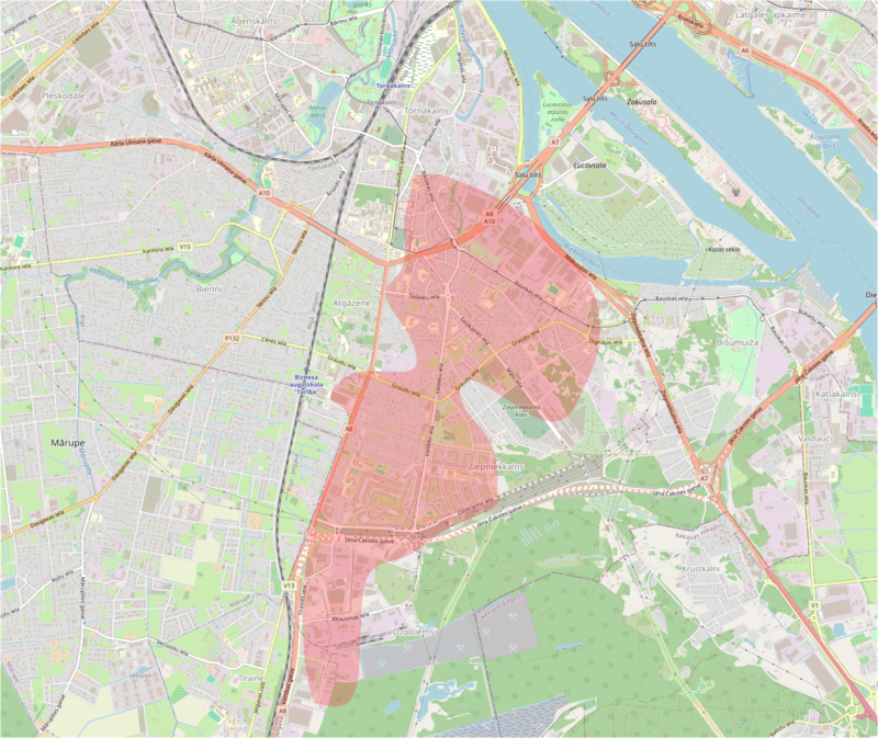 Ziepniekkalna karte