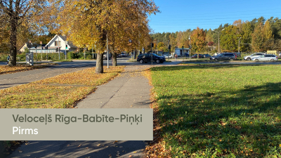 Veloceļa Rīga–Babīte–Piņķi vizualizācija