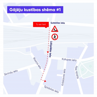 Gājēju kustības shēma Nr.1