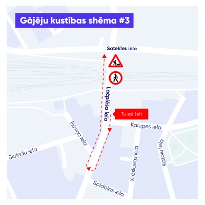 Gājēju kustības shēma Nr.3
