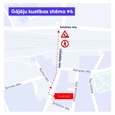 Gājēju kustības shēma Nr.4