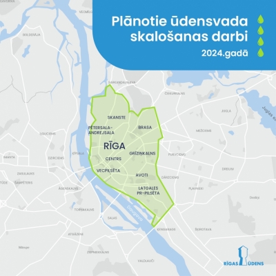 Ūdensvada skalošanas darbi 2024