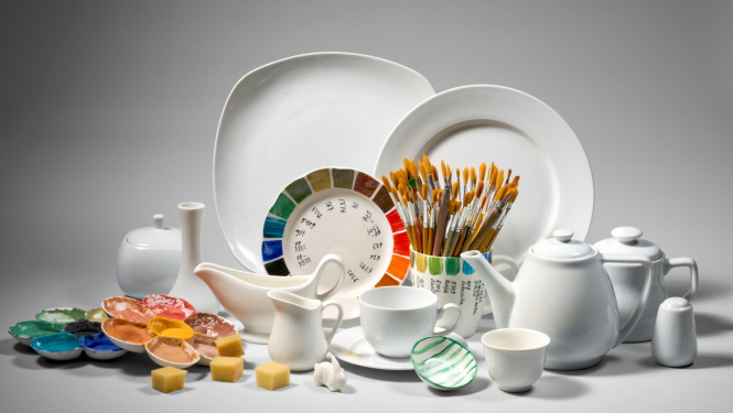 Radošā porcelāna dekorēšanas darbnīca Rīgas Porcelāna muzejā
