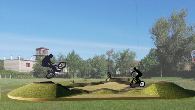 Bolderājas pumptrases vizualizācija