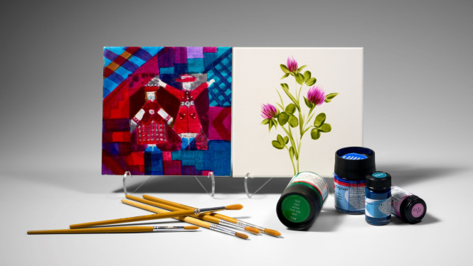 Flīžu dekorēšanas darbnīca Rīgas Porcelāna muzejā