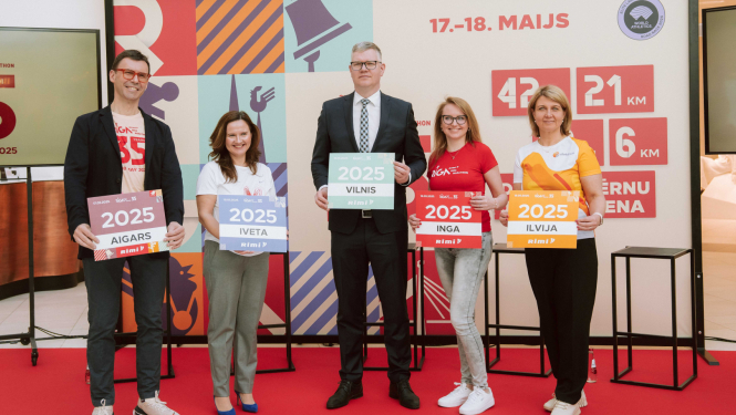 Rimi Rīgas maratona preses konference