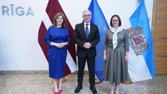 Rīgas domē viesojas Eiropas Padomes Parlamentārās asamblejas prezidents