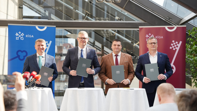 Rīgas domes koalīcija paraksta sadarbības līgumu 