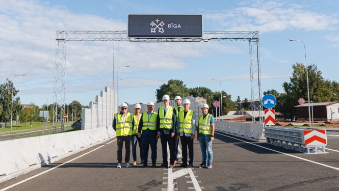 Rīgas domes vadība uz Austrumu maģistrāles