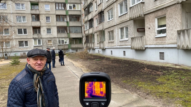 Veic termogrāfiju ēkai