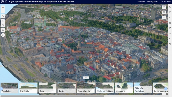 Geo Rīga 3D Vecrīgas karte