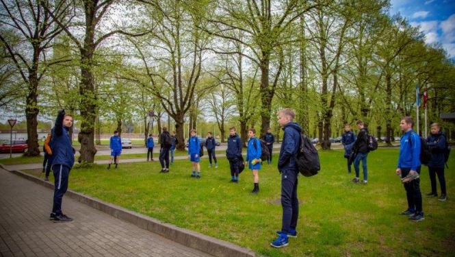 Rīgas Futbola skolas treniņš