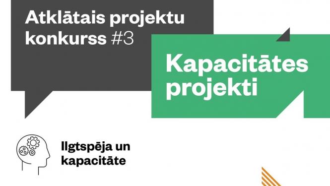 Projektu pieteikumi organizācijas kapacitātes stiprināšanai