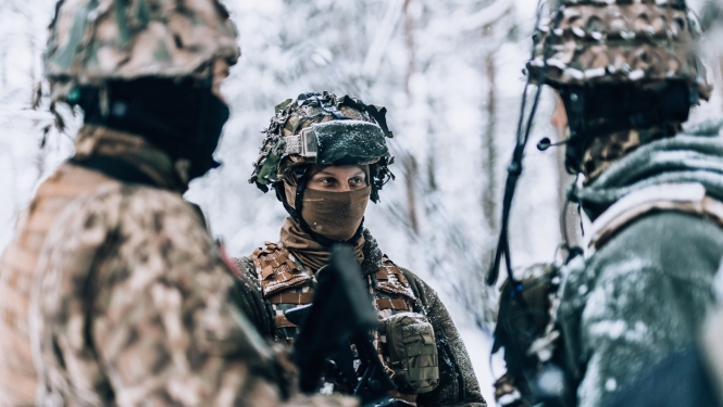 Latvijas armijas karavīri