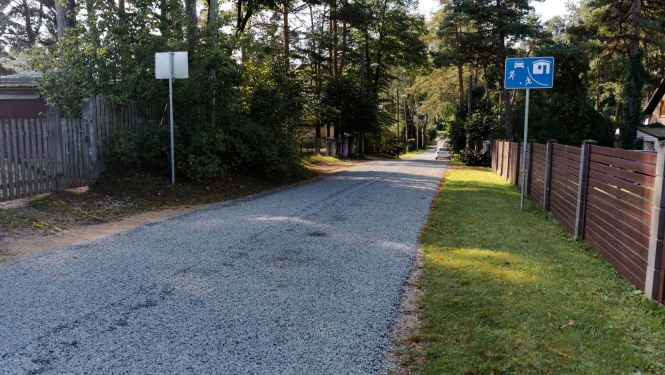 Maltuves ielā atjaunots grants segums