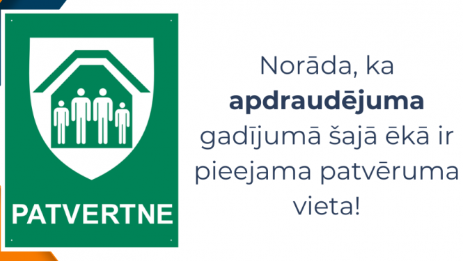 Informācija par patvertnes zīmi