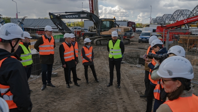 Rd vadība iepazšitas ar Rail Baltica izbūves darbiem